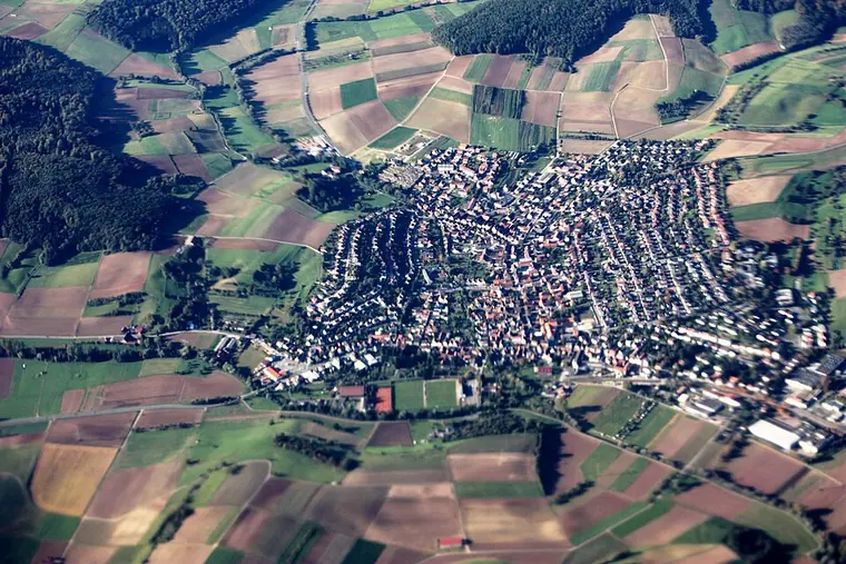 Ortsansicht von Groß-Bieberau