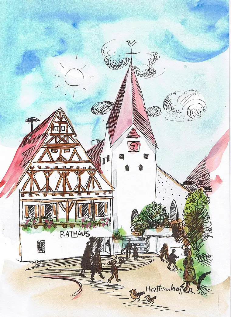 Ortsansicht von Hattenhofen