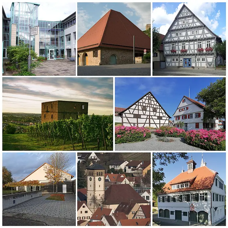 Ortsansicht von Kernen im Remstal